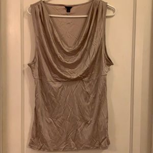 Ann Taylor Beige cowl neck top